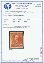 1890-93, A.B.N.C. Small Bank Note Issue, 1¢ to 90¢ complete (Scott ...