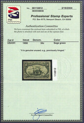 1898, Trans-Miss. complete (Scott 285-293), set of 9, 1¢-50¢ o.g., ...