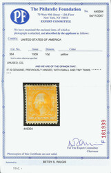 1909, 10¢ yellow, on bluish paper (Scott 364), o.g., hinge remnant, ...