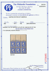 1911, 15¢ pale ultramarine, S.L. watermark (Scott 382), full top ...