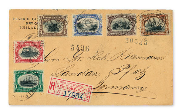 1901, Pan-Americans complete, First Day Cover (Scott 294-299), all ...