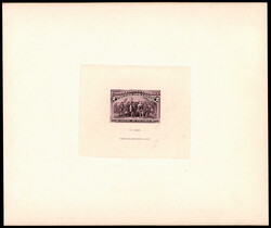 1893, Columbians complete, large die proofs, die sunk on card (Scott ...