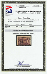 1893, 5¢ Columbian (Scott 234), spotless post-office freshness, o.g. ...