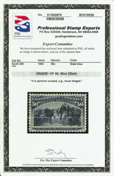 1893, 50¢ Columbian (Scott 240), o.g., never hinged, with incredibly ...