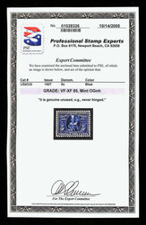 1907, 5¢ Jamestown (Scott 330), o.g., never hinged, a beauty with ...