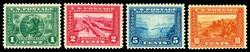 1913, Panama-Pacific complete, perf. 12 (Scott 397-400A), Nos. 397, ...