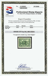 1913, 1¢ Panama-Pacific, perf. 12 (Scott 397), clear margins and ...