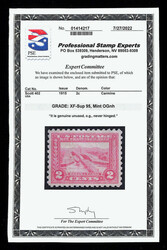 1915, 2¢ Panama-Pacific, perf. 10 (Scott 402), o.g., never hinged, a ...