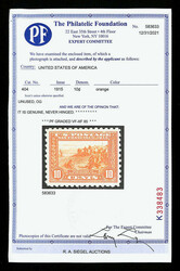 1915, 10¢ Panama-Pacific, perf. 10 (Scott 404), o.g., never hinged, ...