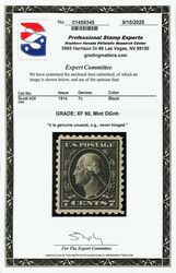 1914, 7¢ black, S.L. watermark, perf. 10 (Scott 430), o.g., never ...