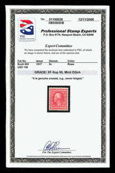 1917, 5¢ rose color error, perf. 11 (Scott 505), o.g., never hinged, ...