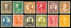 1922-26, Regular issue, ½¢ to $5 complete (Scott 551-573, 622, 623) ...