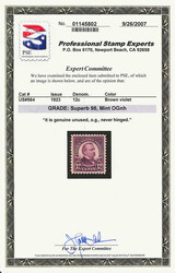 1923, 12¢ Grover Cleveland (Scott 564), o.g., never hinged, Post ...