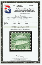 1922, 25¢ Niagara Falls (Scott 568), wide and symmetrical margins, o ...