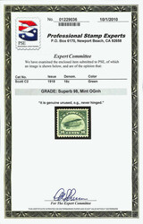 Airmail, 1918, 16¢ green (Scott C2), o.g., never hinged, the picture ...