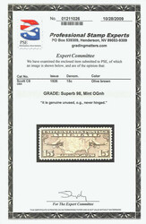 Airmail, 1926, 15¢ Map &amp; Planes (Scott C8), vibrant tone with ...