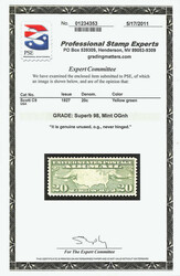 Airmail, 1927, 20¢ Map &amp; Planes (Scott C9), rich tone with even ...