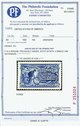 Special Delivery, 1911, 10¢ ultramarine (Scott E8), o.g., lightly ...