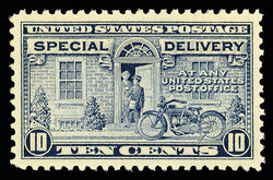 Special Delivery, 1922, 10¢ deep ultramarine (Scott E12a), o.g., ...