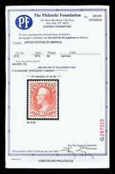 Executive Dept., 1873, 6¢ carmine (Scott O13), o.g., hinged, ...