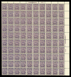 Postal Savings Official, 1911, 1¢ dark violet-10¢ carmine (Scott ...