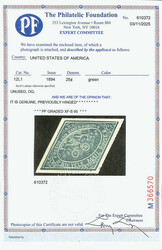 Bicycle Mail Route, 1894, 25¢ green (Scott 12L1), o.g., lightly ...