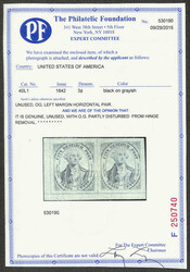 City Despatch Post, 1842, 3¢ black on grayish (Scott 40L1), ...