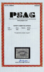 Wells Fargo &amp; Co., Newspaper Stamp, 1861-70, black (Scott 143LP1) ...