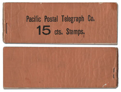 Pacific Postal Telegraph-Cable Co., 1886, 15¢ black, Booklet (Scott ...