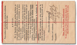 Registration Envelope, 1918, 10¢ on 5c black &amp; red on cream, ...