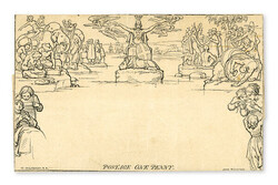 1840, Mulready Letter Sheet, 1d black &amp; 2d blue (Scott U3-U4), 1d ...