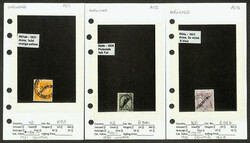 New Zealand, Holding of Unpunched Denoting Stamps, 1924-47, Sixteen, ...