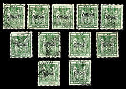 New Zealand, Mint &amp; Used Holding of the 5s Official Overprint, ...