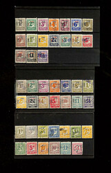 New Zealand, "Job Hunting" Wages Tax Stamps in Sets on Cards, 1934-56 ...