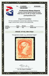 1897, Small Queen, 10¢ brown red (Scott 45), extraordinary mint ...