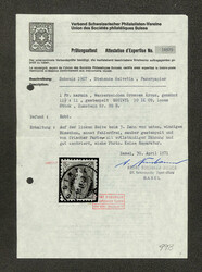 1907, Standing Helvetia, 1fr carmine, perf 11½ x 11 (Scott 124a), ...