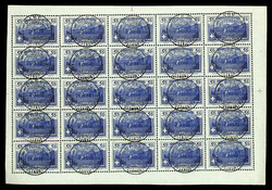 1914/30, 3fr, 5fr, 10fr Views (Scott 182-85), complete sheets of 25; ...