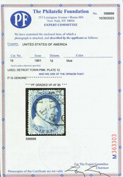 1861, 1¢ blue, type I (Scott 18), Post Office fresh with alluring ...