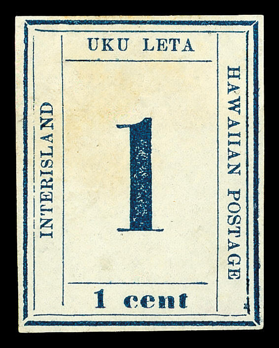 1865, Numeral, 1¢ dark blue (Scott 25), unused without gum, clean ...