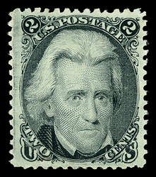 1867, 2¢ black, E. grill (Scott 87), o.g., never hinged, Post Office ...
