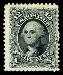 1861-66 (1875 Re-issue), 12¢ black (Scott 107), part o.g., ...