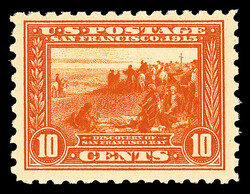1915, 10¢ Panama-Pacific, perf. 10 (Scott 404), o.g., never hinged, ...