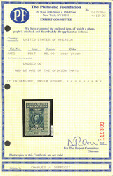 War Savings, 1917, $5 deep green (Scott WS2), o.g., never hinged, ...