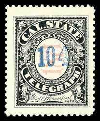 6605: United States - Telegraph stamps