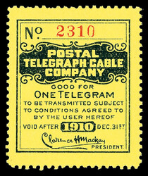 6605: United States - Telegraph stamps