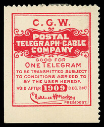 6605: United States - Telegraph stamps