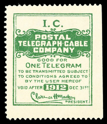 6605: United States - Telegraph stamps