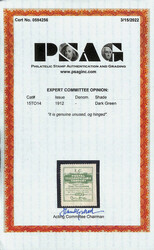 Postal Telegraph Co., 1912, dark green, "I.C." official (Scott ...