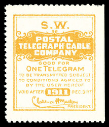 6605: United States - Telegraph stamps