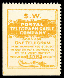 6605: United States - Telegraph stamps